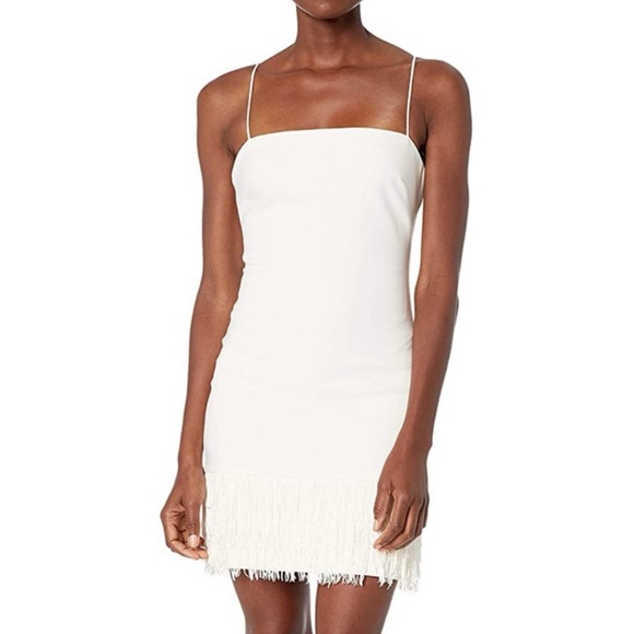 NWT Likely Melly Fringe Dress Mini SZ 8 White Short - Picture 13 of 16